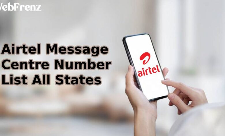 airtel sms center number